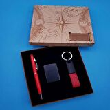 Anahtarlık Çakmak Kalem Hediye Seti Dekoratif Hediyelik
