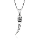 925 Ayar Gümüş Fil Dişi Gümüş Kolye