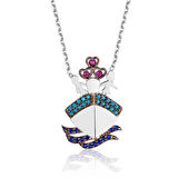 925 Ayar Gümüş Titanik Kadın Gümüş Kolye