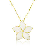 925 Ayar Gümüş Yasemin Çiçeği Kadın Kolye