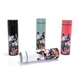 1 Adet Anime Baskılı Dijital Göstergeli Termos 500 ml