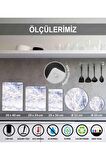 Heart Of Kitchen Cam Kesme Tahtası - Cam Kesme Tablası  | 30 cm x 40 cm
