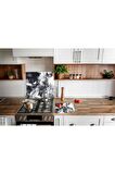 Takım Halinde Sis 20x30 Cm Kesme Tablası Ve 60x52cm Cam Ocak Koruyucu 4'lü Ocaklar
