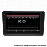 Araç Multimedya Dacia Duster Android 12 Carplay 4Gb Ram + 64Gb Hdd 2009-2013 Navigasyon Ekran MYW