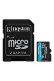 Kingston Sdcg3-64gb 64gb Microsdxc Canvas Go Plus 170r A2 U3 V30 Card Adp Hafıza Kartı