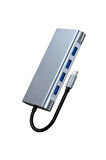 Desingshop 11'li Type-C USB Çoklayıcı Adaptör - HDMI, VGA, 4x USB, LAN, SD Kart snckusb9070