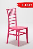 6 Adet Soho Pembe Sandalye / Balkon-Bahçe-Mutfak