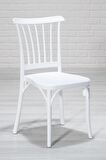 6 Adet  Violet Beyaz  Sandalye / Balkon-Bahçe-Mutfak