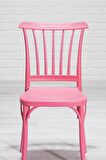 6 Adet Violet Pembe Sandalye / Balkon-Bahçe-Mutfak