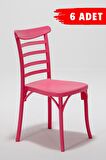 6 Adet Efes Pembe Sandalye / Balkon-Bahçe-Mutfak