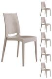 6 Adet Rattan Cappucino Sandalye / Balkon-Bahçe-Teras