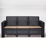 Aksu 3+1+1+S Balkon&Teras Bahçe Mobilyası / Antrasit