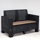Aksu 2+1+1+S Balkon&Teras Bahçe Mobilyası / Antrasit