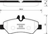 Sangsın Sp1562 Fren Balatası Arka Mercedes Sprinter 906 06 -Vw Crafter 06 16