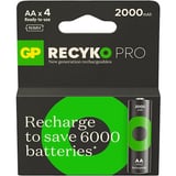 4'Lü 2000 Mah Aa Şarjlı Pil Seti