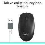 Logitech M100 Kablolu 1000 DPI USB Mouse -
