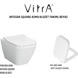 VitrA Integra Square Asma 7081L003-0090,VITRA Integra Square Klozet Kapağı