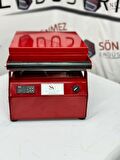 Sönmez Manuel Kase Kapatma 2 Gözlu Tabak Kapatma Makinesi Red