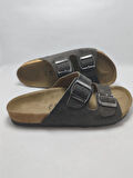 Mantar Taban Birkenstocks Arızona Leolı Nl Modeli Çift Tokalı Ortopedik Terlik