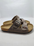 Mantar Taban Birkenstocks Arızona Leolı Nl Modeli Çift Tokalı Ortopedik Terlik
