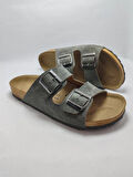 Mantar Taban Birkenstocks Arızona Leolı Nl Modeli Çift Tokalı Ortopedik Terlik