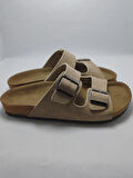 Mantar Taban Birkenstocks Arızona Leolı Nl Modeli Çift Tokalı Ortopedik Terlik