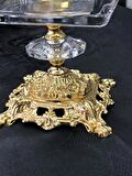 AVANGARDE GOLD DÖKÜM AYAK GOLD YALDIZLI METAL ÇİFT KELEBEKLİ MUHTEŞEM SUNUMLUK