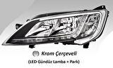 Far Motorlu Sağ Fıat Ducato Maxı /Peugeot Boxer / Cıtroen Jumper ( 2014› ) Led (Ballast Hariç)  Krom Çerçeveli