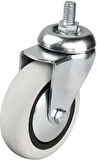 352 - 75x25 Mm Pvc Makaralı Vidalı Teker 4 Adet