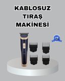 Çelik Bıçaklı Unisex Şarjlı Tıraş Makinesi – Sessiz Motor Kablosuz ve Ayar