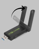 Ultratekno Dual Band WiFi Adaptör – 1200 Mbps USB 3.0 Çift Antenli Geniş Kapsam
