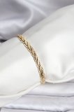 14K Gold Renk Kaplama Lazer Zincir Model CM Kadın Bileklik 5886