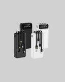 LED Işıklı 20.000mAh Powerbank LCD Gösterge Dahili Çoklu Kablo