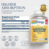 Solaray High Absorption Magnesium Glycinate 350 mg 120 Vegetable-Based Caps