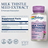 SOLARAY Milk Thistle Phytosome with Artichoke Dandelion and Ginger Liver 60 Caps
