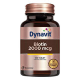 Biotin 2000 mcg Takviye Edici Gıda 100 Tablet