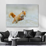 Tilki, Hayvan Temalı Dekoratif Kanvas Tablo, Duvar Dekoru 1165