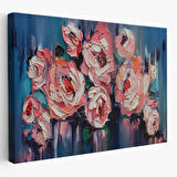 Şakayık Çiçeği, Modern Dekoratif Kanvas Tablo, Duvar Dekoru 1198