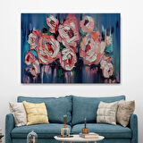 Şakayık Çiçeği, Modern Dekoratif Kanvas Tablo, Duvar Dekoru 1198