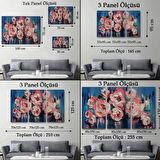 Şakayık Çiçeği, Modern Dekoratif Kanvas Tablo, Duvar Dekoru 1198