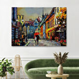 Ukrayna Kiev Sokak Manzarası, Modern Dekoratif Kanvas Tablo, Duvar Dekoru 1213