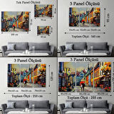 Ukrayna Kiev Sokak Manzarası, Modern Dekoratif Kanvas Tablo, Duvar Dekoru 1213