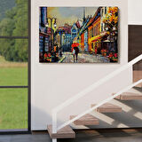 Ukrayna Kiev Sokak Manzarası, Modern Dekoratif Kanvas Tablo, Duvar Dekoru 1213
