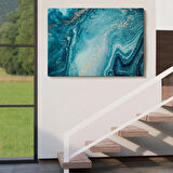 Okyanus Derinlikleri, Soyut Dekoratif Kanvas Tablo, Duvar Dekoru 1218