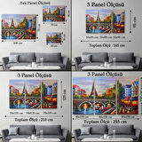 Eyfel Kulesi Paris, Modern Dekoratif Kanvas Tablo, Duvar Dekoru 1232