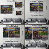 Yavru Fil ve Anne Fil, Modern Dekoratif Kanvas Tablo, Duvar Dekoru 1242