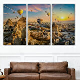 Kapadokya Göreme, Manzara Dekoratif Kanvas Tablo, Duvar Dekoru 1245