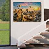 Kapadokya Göreme, Manzara Dekoratif Kanvas Tablo, Duvar Dekoru 1245