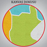 İl ve İlçeler Haritası Batman, Modern Dekoratif Kanvas Tablo, Duvar Dekoru 1285