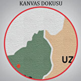 İl ve İlçeler Haritası Edirne, Modern Dekoratif Kanvas Tablo, Duvar Dekoru 1328